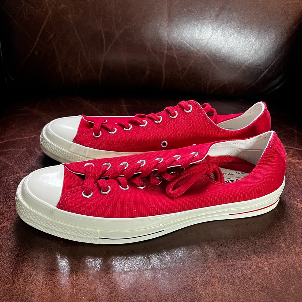Converse Chuck Taylor 70’s low (red/white) Size 11 (no box)
